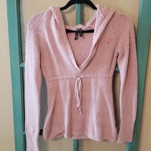 Take out M girls hooded dress soft blush pink